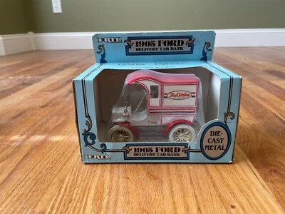  “真值”1905 年福特送货汽车银行压铸金属 ERTL  — 第 1/2 张图片