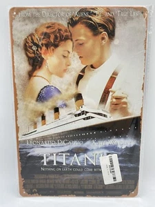 Titanic Movie Poster, Metal Tin Sign, Wall Tablet Plate, 12 x 8in - Picture 1 of 7