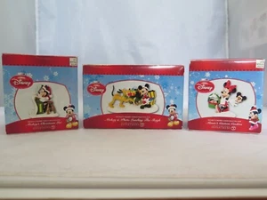 Department 56 Disney Mickey Minnie Pluto - Lot of 3 Figurines - New in Box - Picture 1 of 21