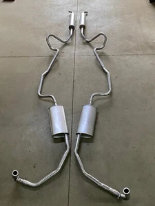 1961-1962 CADILLAC DUAL EXHAUST SYSTEM Conversion, ALUMINIZED WITH RESONATORS - Bild 1 von 1