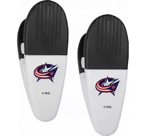 "Columbus Blue Jackets NHL Clip Imán Paquete de 2 - 3 1/2"" x 1 1/4"" - Imagen 1 de 1