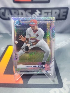Jordan Walker 2021 Bowman Cromato Mega Box Rifrattore Mojo Prospect Rookie FANTASTICO - Foto 1 di 2