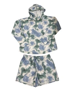 Wonder Nation Hoodie & Shorts Set Tie Dye Size CXL (18) Casual Lounge Sleep Set - Picture 1 of 7