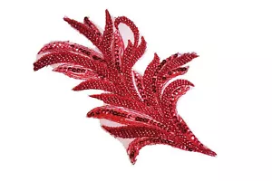 Leaf Shape Beads and Sequence Work Patch For Cloths - Picture 1 of 4