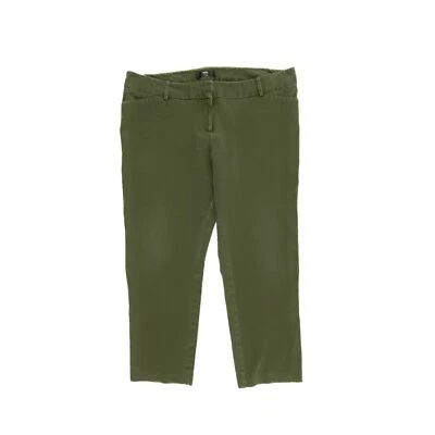 Pantalones chinos Mossimo Crop para mujer talla 16 verdes Foto 1 de 3