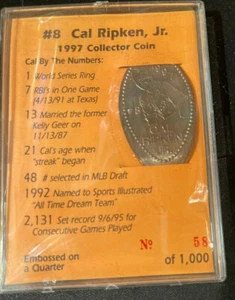 Cal Ripken Limited Edition Collector Coin #58 of only 1000 ! - Picture 1 of 5