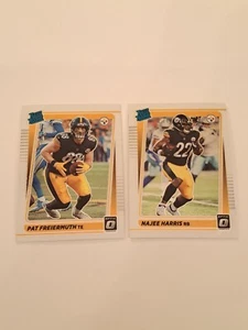 2021 Donruss Optic Football Steelers (2) Card Lot Rated Rookie Harris Freiermuth - Picture 1 of 6