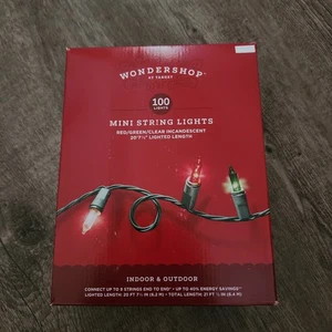 Wondershop Multicolor Incandescent Lights Indoor/Outdoor  100 Count / NEW - Picture 1 of 3