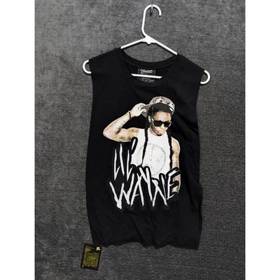 Bravado Lil Wayne Graphic Muscle Tank Top Black S P - Image 1 of 4