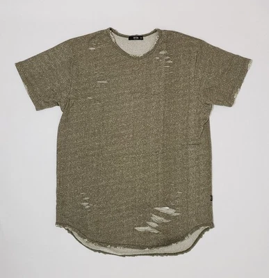 EPTM. Camiseta verde oliva dobladillo curvo XXL para hombre Foto 1 de 4