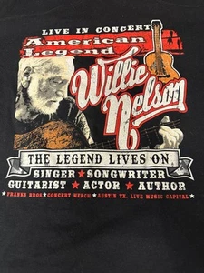 Willie Nelson T Shirt, Large? Excellent Condition!  American Legend - Picture 1 of 6