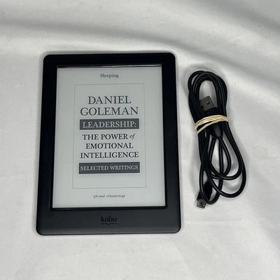 Kobo Glo HD eReader Touchscreen- 4 GB - Wi-Fi 6" - Black N437 Tested - Image 1 of 4