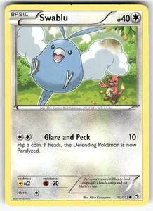 Swablu Legendary Treasures Pokémon Común Ligeramente Jugado - Imagen 1 de 2