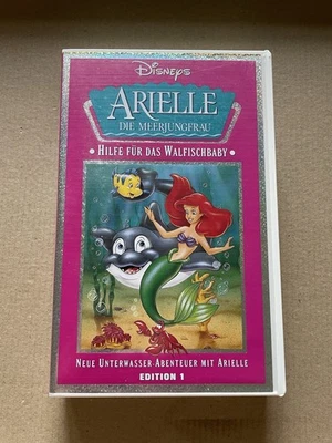 VHS Arielle Die Meerjungfrau - Hilfe Für Das Walfischbaby - Edition 1 - 2 Folgen - Bild 1 von 4