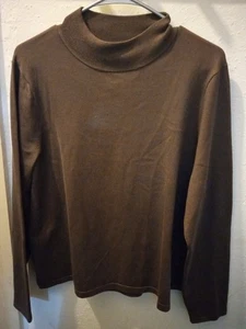 Suéter Pendleton de mezcla de seda marrón para mujer talla XL  - Imagen 1 de 4