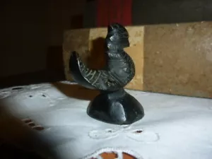 Feng Shui "Hahn" wunderschöne kleine massive Bronze ca . 1920 aus Nachlass - Bild 1 von 12