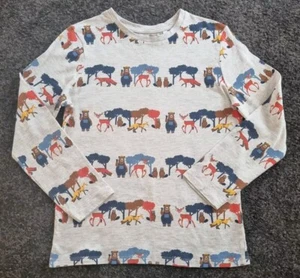 C&A TOUGH TEAM Langarm Shirt Gr. Gr. 134 / 140 T-Shirt Bär Tiere Wald *wieNEU* - Bild 1 von 10