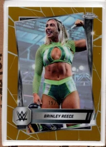 2025 Topps Chrome WWE Brinley Reece Gold Refractor /50 - Picture 1 of 2