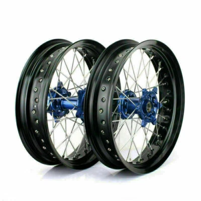 17"x3.5"/5.0" Supermoto Wheel Set For HUSQVARNA FC FE TC TE FX TX 125-501 14-23 Foto 1 de 4