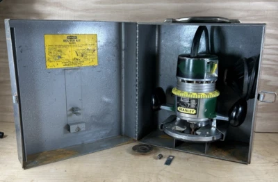 Vintage Stanley Router H-258A W/ Metal Carrying Case Tested & Works — 第 1/4 张图片