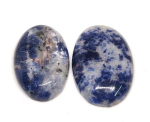 Natural Lovely Sodalite Oval Shape Cabochon Handmade Loose Gemstone 56 Cts - Picture 1 of 6