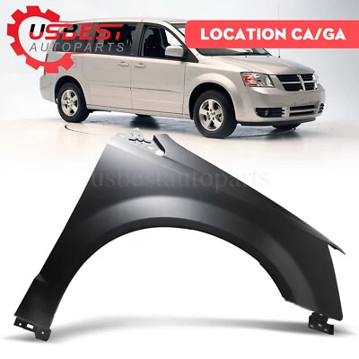 Primed Steel Fender For 2008-2020 Dodge Grand Caravan/2008-16 Town & Country RH - Imagem 1 de 4