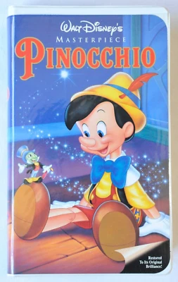 Pinocchio VHS - Walt Disney Masterpiece - 239 - Home Video - Clamshell Foto 1 de 4