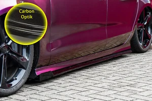 Umbral lateral con alas delantero ABS adecuado para Audi A7 + S7 4G C7 óptica carbono - Imagen 1 de 3
