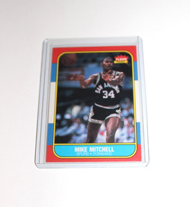 1986 FLEER PREMIER BASKETBALL MIKE MITCHELL SAN ANTONIO SPURS #74