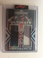 2023 LEAF ULTIMATE HOCKEY 2XL MEMORABILIA LEMIEUX/JAGR  1/4