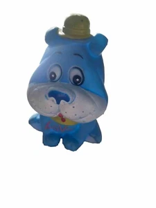Vintage Squeaky Toy Blue Dog - Made In Taiwan - Picture 1 of 7