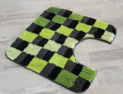 Kleine Wolke Carrara Tanne Grün 55x55 cm. WC - Vorleger mit Ausschnitt - Bild 1 von 4