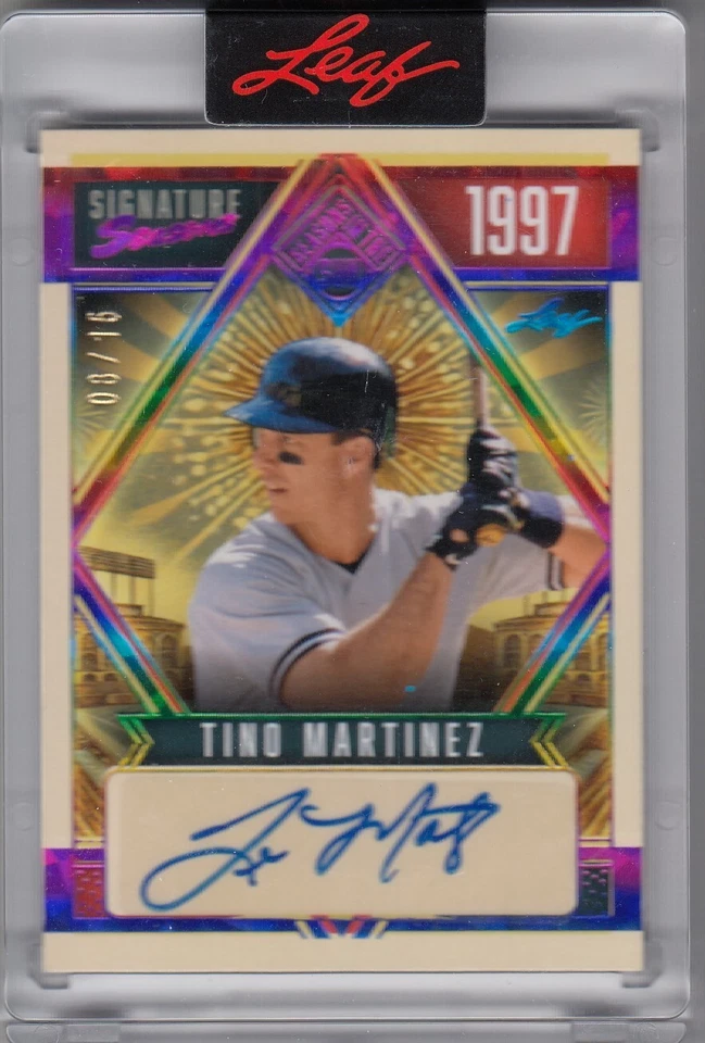 2025 Tino Martinez Leaf Seasons In the Sun Signature FOIL AUTO /15 - Yankees - Image 1 of 1