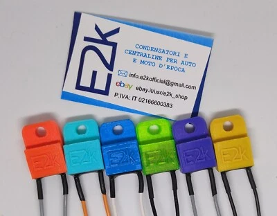 Condensatore esterno COLORATO Ciao Si Bravo Boxer Boss Grillo Gilera CBA ECO 50 - Immagine 1 di 4