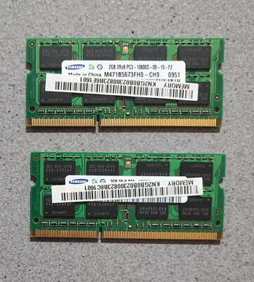 Memoria ram Samsung 4Gb (2x2Gb) 1Rx8 PC3-10600S DDR3 SO-DIMM - Immagine 1 di 4