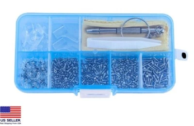 Kit de reparación óptica para anteojos - Juego de almohadillas para nariz de tuerca de tornillo y herramienta para gafas de sol Foto 1 de 4