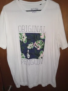 mens original penguin t shirt tee shirt size large - Picture 1 of 4