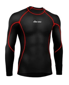 Mens Compression Armour Base Layer Top Full Sleeve Gym Sports Shirt - Picture 1 of 6