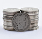 ROLL 1892 1916 $10 FACE 90 SILVER AVG CIRC BARBER QUARTERS ROLL 1892 1916 $10 FACE 90 SILVER AVG CIRC BARBER QUARTERS