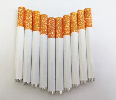 10x Metal Sawtooth One Hitter Dugout Pipe Cigarette Bat Large 78mm / 3.08" - Image 1 of 4