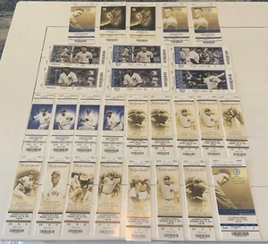 (28) 2011, 2012, 2019 New York Yankees FULL untorn Tickets Iconic Yankee Players - Picture 1 of 6