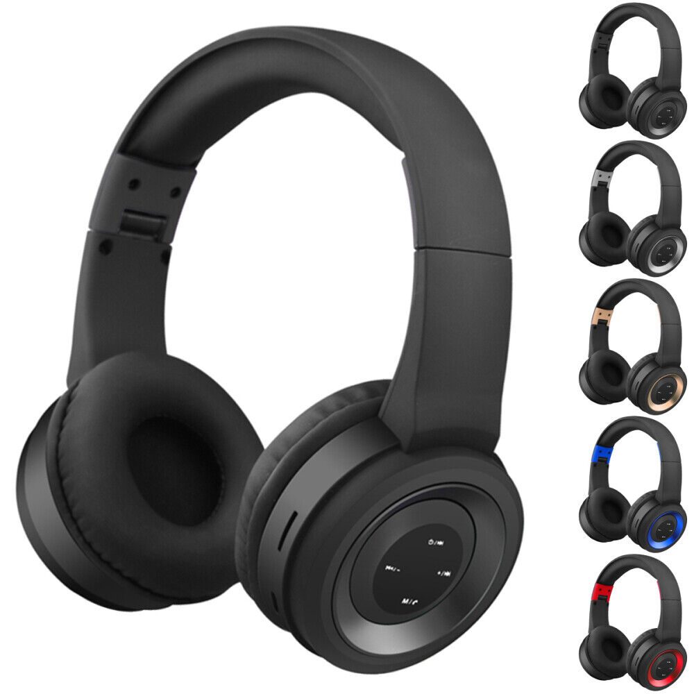 BT Foldable Over-Ear Wireless Bluetooth Noise Cancelling Headphones Earphones US