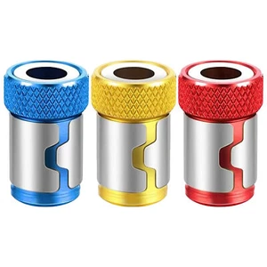3x Screwdriver Head Magnetic Ring Pivoting Bit Tip Screw Holder Magnetizer - Picture 1 of 14
