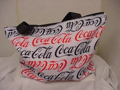 BOLSA TOTE DE POLIÉSTER REPETIDA COCA-COLA COM ZÍPER NOVA DUFFEL BEACH CARRY - Imagem 1 de 4