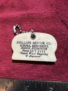 Vintage Coin Key Chain Scraper, Phillips Dodge Plymouth Motor in Aurora, MN. - Picture 1 of 5