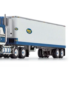 DCP BLUE WHITE FLATTOP REEFER TRAILER ONLLY 60-1629 1/64 - Picture 1 of 1