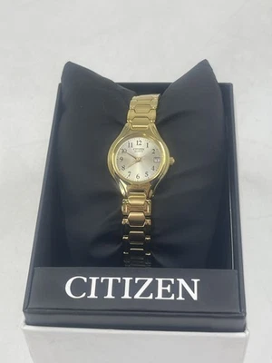 Reloj pulsera Citizen clásico para mujer tono dorado acero inoxidable EU2252-56P Foto 1 de 4