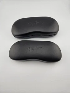 Lote 2 estuches rígidos para gafas de sol Ray-Ban negros con logotipo interior limpio - Imagen 1 de 6