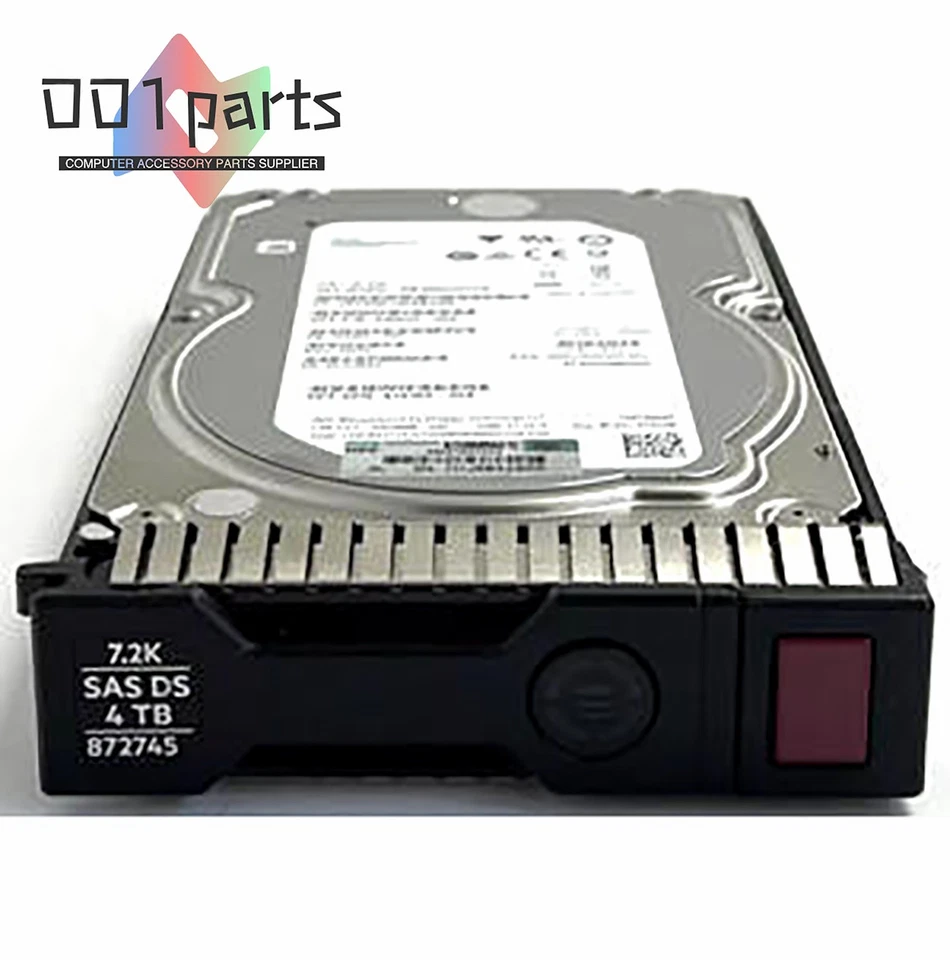 872487-B21 872745-001 HPE 4TB 12G Midline 7.2K LFF 3.5" SC DS SAS Firmware HDD - Image 1 of 2