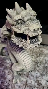 Aquarium Aquarium mystischer Drache Figur Dekor ~ hellgrün ~ 7" mal 6" ~ - Bild 1 von 6